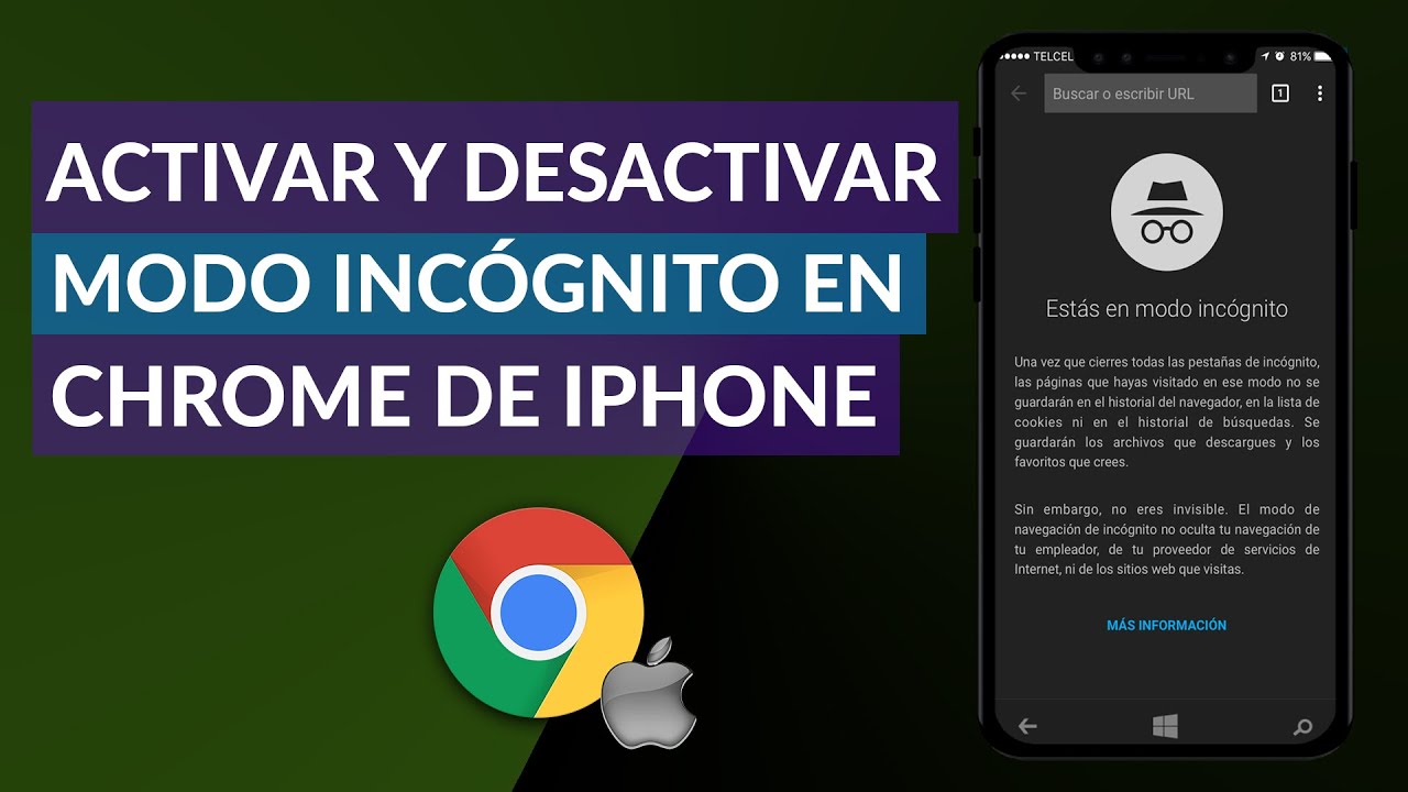 Como quitar el modo incognito