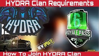 HYDRA Clan Requirements Season 6 | HYDRA | DYNAMO Requirements | How To Join Hydra Clan | Dynamo |