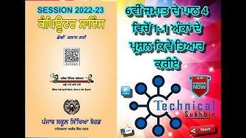 6TH | COMPUTER SCIENCE | PUNJABI MEDIUM | PSEB CHAPTER 4 2022-23 | ONE MARKS QUESTIONS  ||