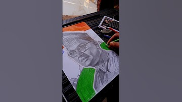 Subhash Chandra Bose Drawing 🇮🇳#shorts #youtubeshorts #republicday #drawing