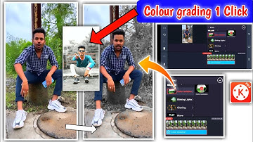 1 Click & video colour change !! Kinemaster video !! Colour grading video editing in kinemaster !!