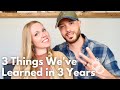 3 Things We Learned in 3 Years of Marriage