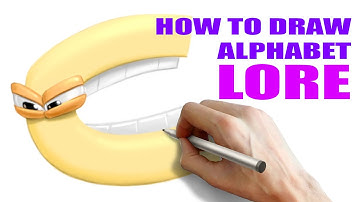 How to Draw Alphabet Lore #C | Cute Letter C Easy Step by Step