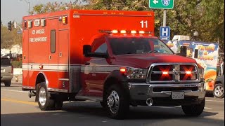 LAFD Rescue 11 Transporting 11/6/2025