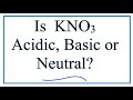 KNO3 Formation and Properties