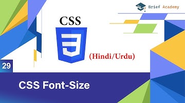 Css Font Size Tutorial in Hindi/Urdu