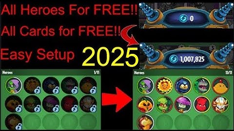 How To Unlock All Heroes and Cards in PvZ Heroes in 2025