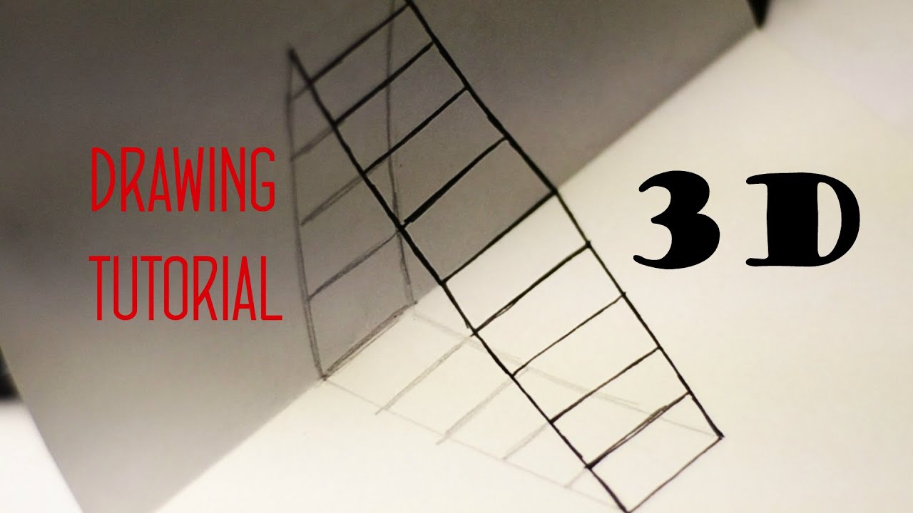 3d Drawing Tutorial Optical Illusion Youtube