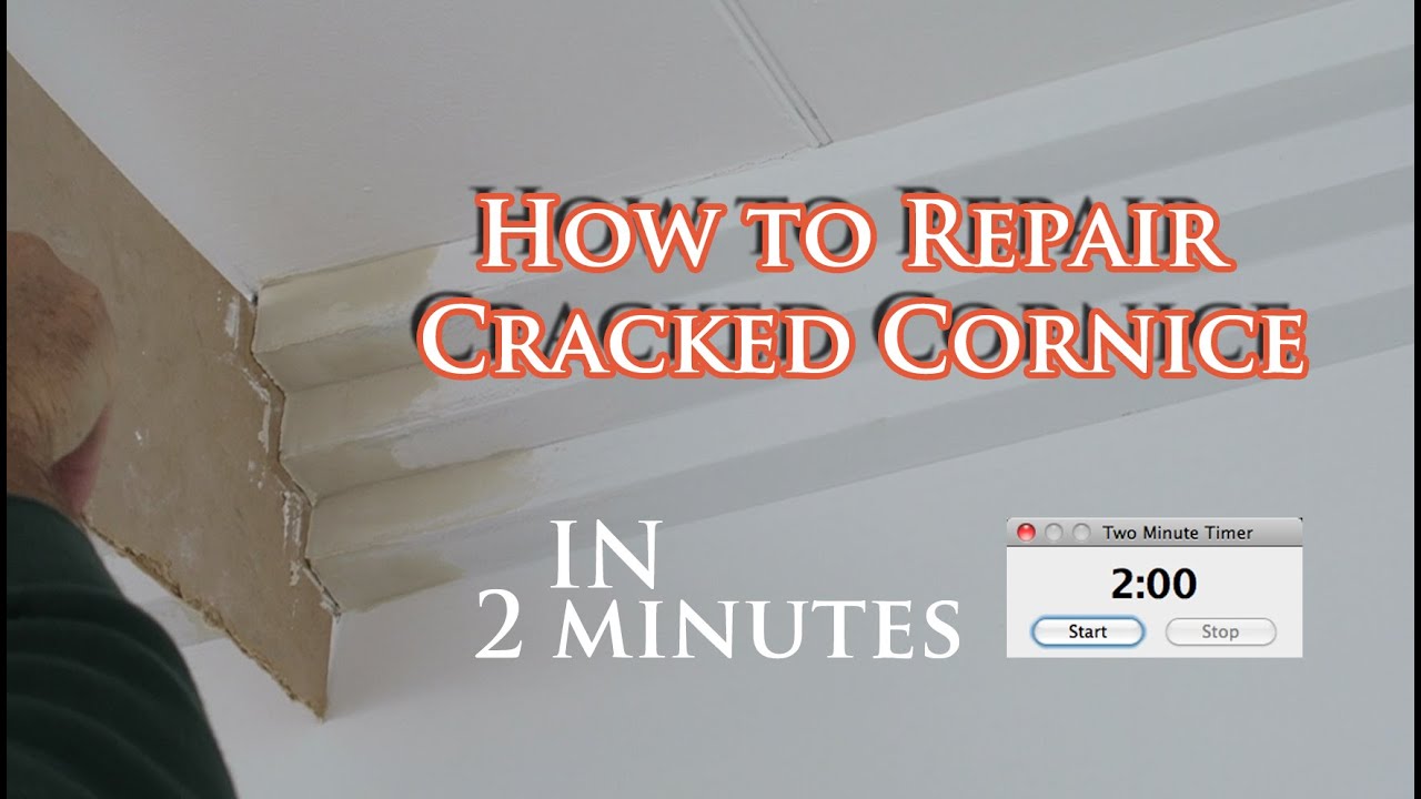 This Is How To Repair A Constant Cracking Cornice Youtube