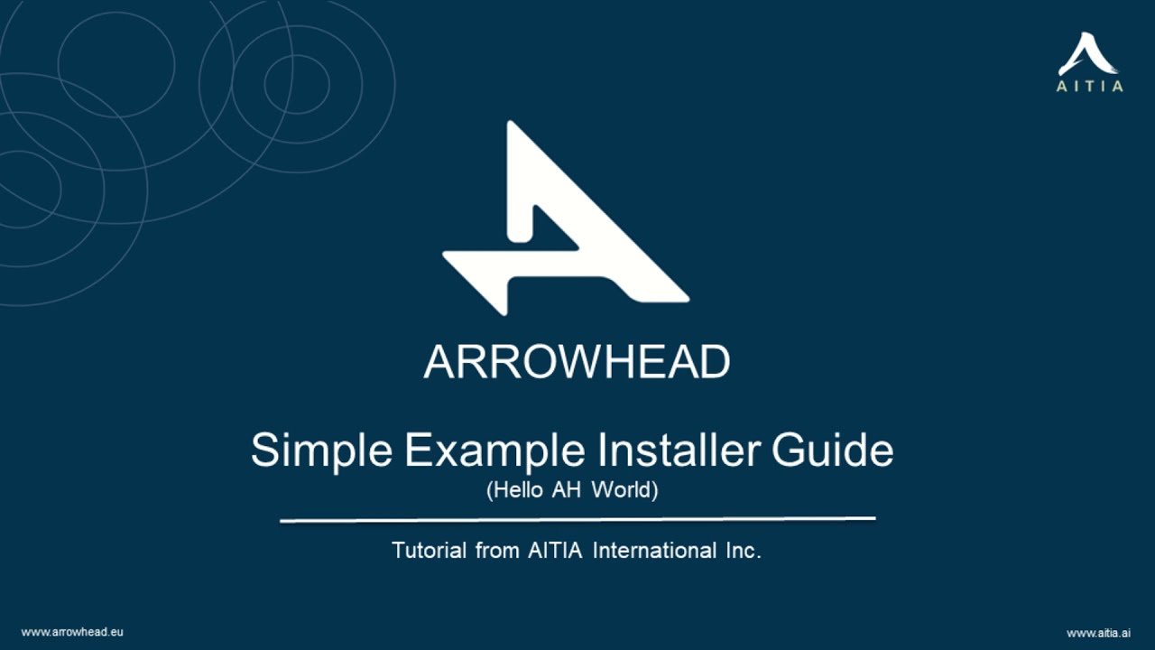 Arrowhead FW - Simple Example Installer Guide