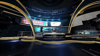 3D NEWS TV STúDIO SET | VIRTUAL GREEN SCREEN BACKGROUND | CENÁRIO VIRTUAL | STÚDIO VIRTUAL 3D 2023