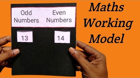Maths Working Model on Even and odd Number | Maths Working Model | Maths project Working model