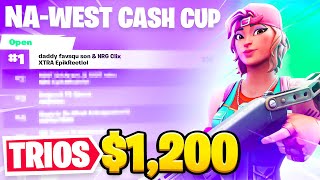🏆 1ST PLACE in an NA-WEST Cash Cup ($1,800) (80+ Ping) | Clix