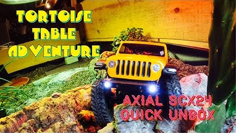 Axial SCX24 Jeep Rubicon - quick Unboxing - Indoor "Off-Road" Test - RC Crawler