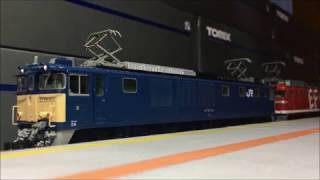 HOゲージ カシオペアクルーズ EF64 1031[長岡] + EF81 95[田] 上野駅発車 実車音