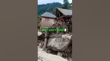 Flash Floods: Nature’s Savage Ambush 💀🌊 #flashflood #uttarakhand #uttarpradesh#flood #shorts #viral
