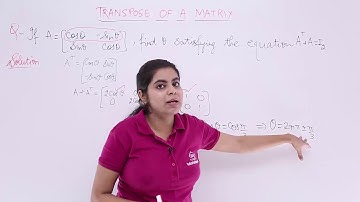 Class 12th – Transpose of Matrix Problem 1 | Matrices | Tutorials Point