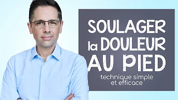 Comment soulager le dessus du pied ?