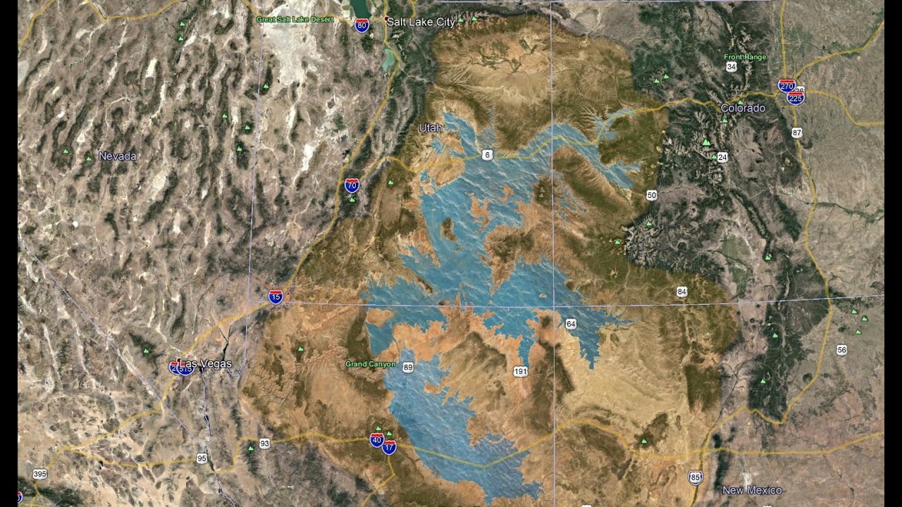 Hopi Lake / Bidahochi Spillover Theory for Grand Canyon Formation - Breached Dam Model