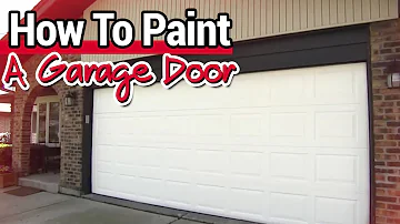 Can steel garage doors be painted?