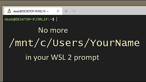 WSL 2: How to change default directory