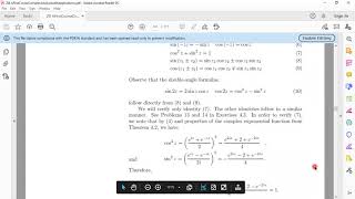 complex Trigonometric function ||Lec19|| Complex Analysis || Professor Maqsood Ali Abbas