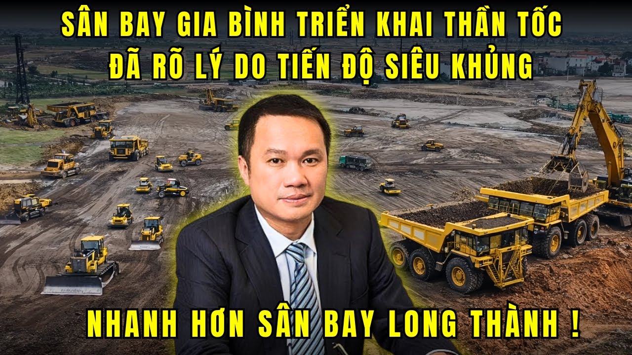 Sân bay Gia Bình tiến độ THẦN TỐC - Tư nhân triển khai KHÁC BIỆT ?