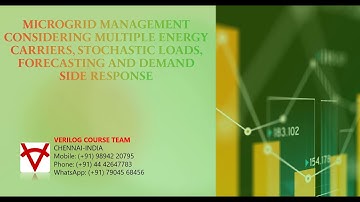 MICROGRID MANAGEMENT-MULTIPLE ENERGY CARRIERS, STOCHASTIC LOADS, FORECASTING & DEMAND SIDE RESPONSED