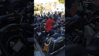 100's of Harley Davidsons roar into Albir, Spain #walkingcostablanca