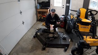 #83 Cub Cadet ZForce SX Deck Removal, Clean, Grease & Install