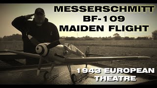DYNAM Messerschmitt BF-109 EPO 1270mm PNP V2 4S power MAIDEN FLIGHT