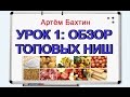 Бизнес с нуля. Урок 1: ТОПовые ниши для старта в оптовом бизнесе. Артем Бахтин