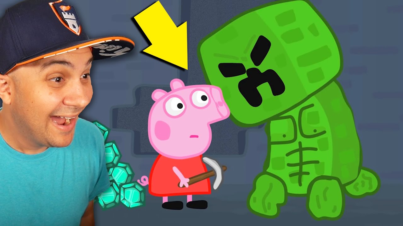 Peppa Pig vs Minecraft…
