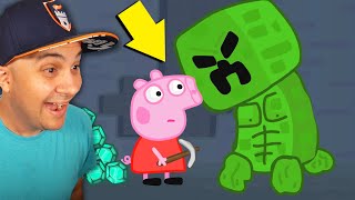 Peppa Pig vs Minecraft…