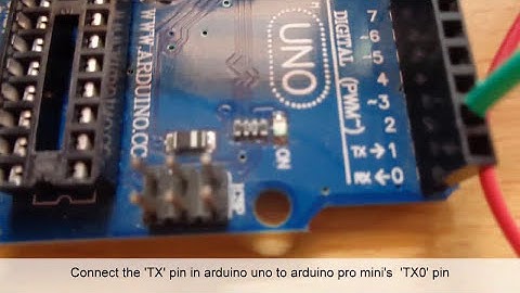 Program Arduino mini using arduino uno board