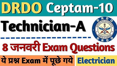 DRDO Technician-A Exam Paper 8 Jan 2023, DRDO Technician-A Exam Paper Analysis Today, DRDO Tech A