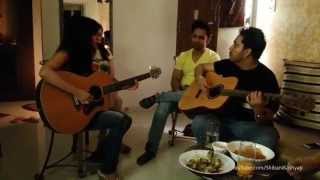 Shibani Kashyap Jamming alongside Mika Singh & Rahul Vaidya chords