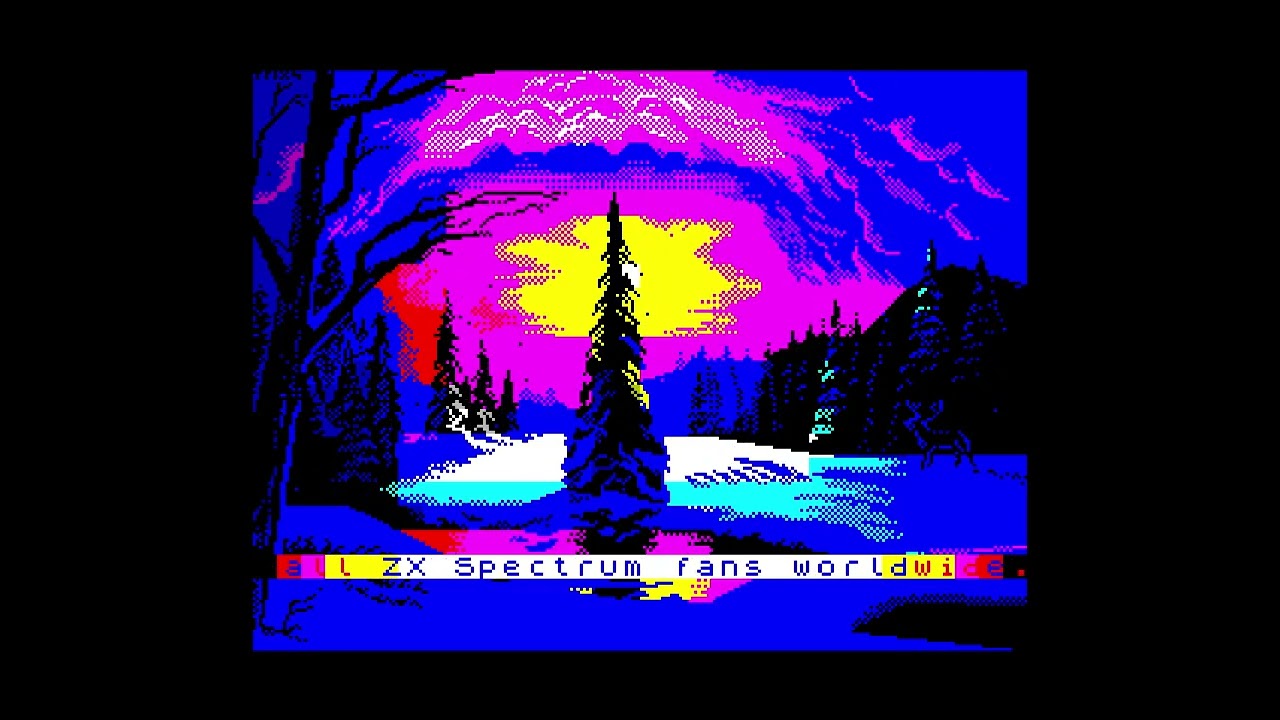 ショー ピクセル Happy New Year 2026 - short demo for the ZX Spectrum - YouTube