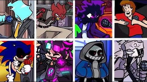 Godrays but every turn a different character cover is used (fnf but everyone sings it)