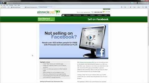 Pinnacle Cart: Sell on Facebook with Pinnacle Cart eCommerce Plus