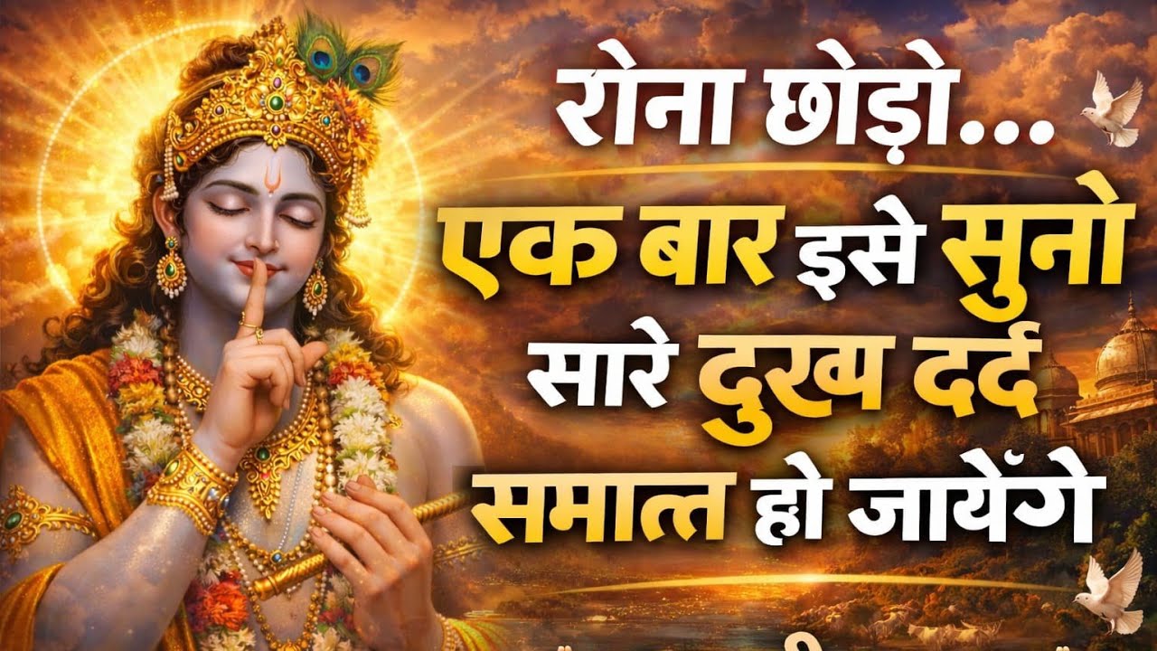 रोना छोड़ो एक बार इसे सुनो सारे दुःख दर्द समाप्त हो जायेंगे #Motivational#Krishna#krishnavani #viral