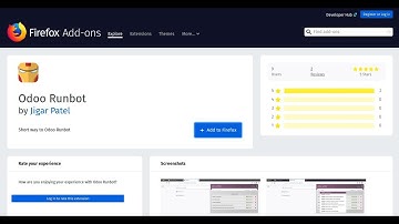 Odoo Runbot Extension For Firefox