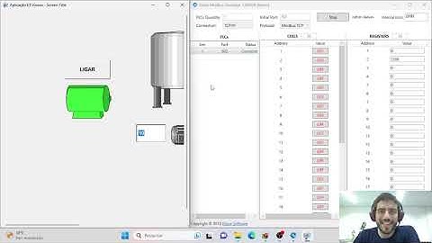 Elipse Modbus Simulator. Vídeo 2 - Leitura e Escrita de Words