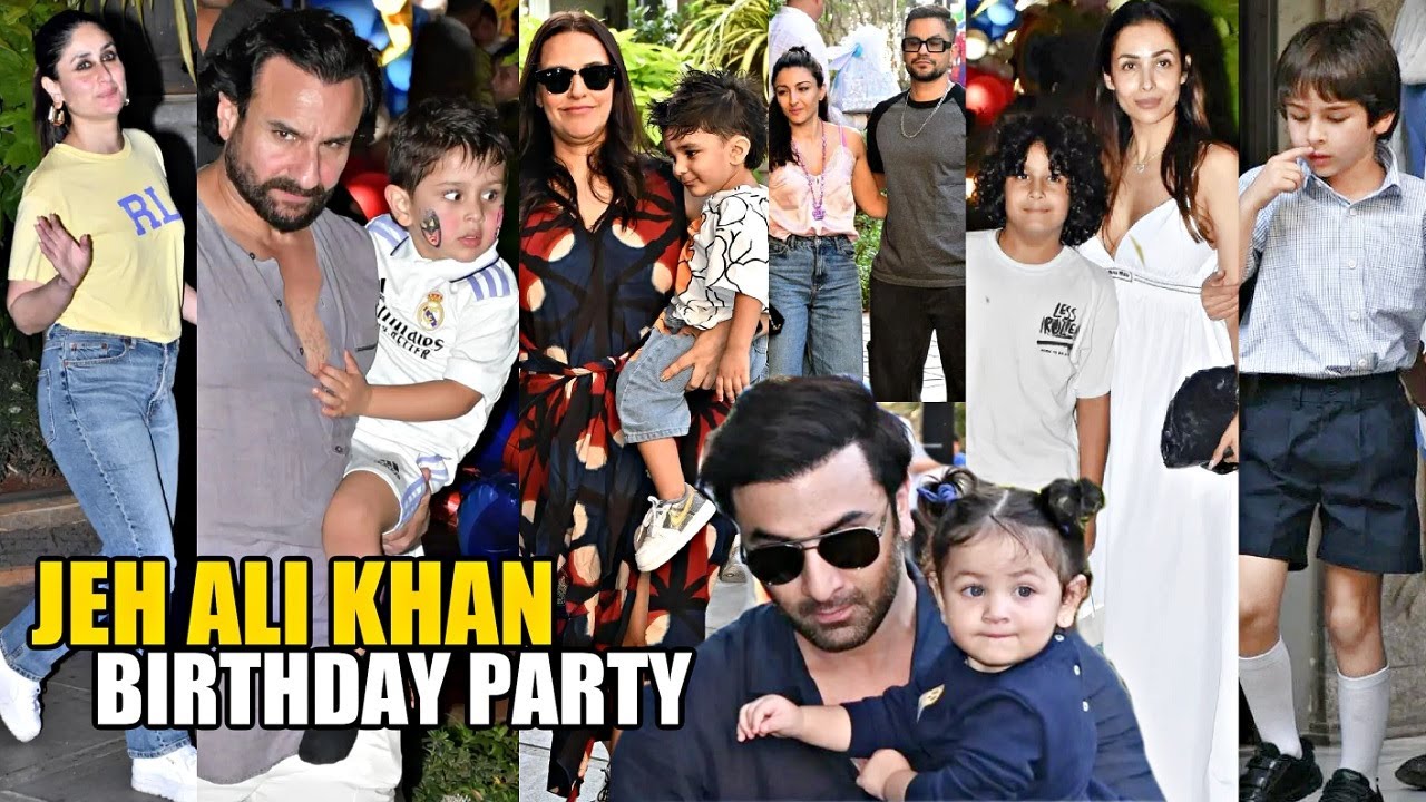 Jeh Ali Khan 3rd Birthday Party 2024 | Raha Kapoor, Taimur, Inaaya Mehr And Guriq, Laksshya Kapoor