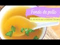 FONDO DE POLLO | ¿Cómo hacer caldo de pollo básico? 🥣