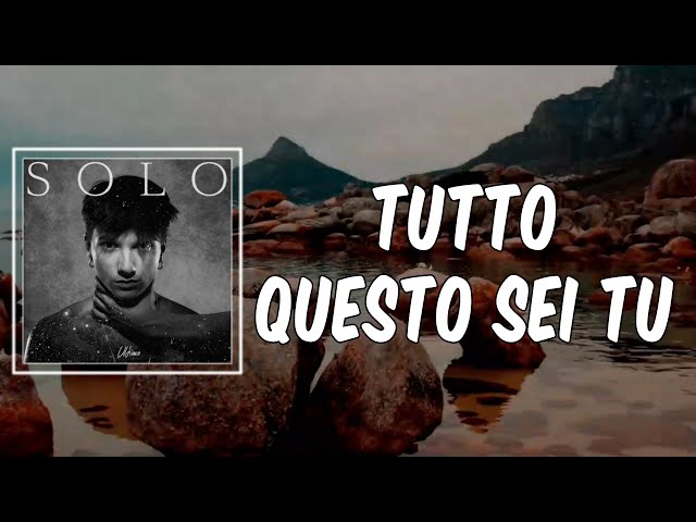 Lyric: TUTTO QUESTO SEI TU by Ultimo 
