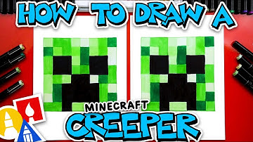 How To Draw A Minecraft Creeper Face