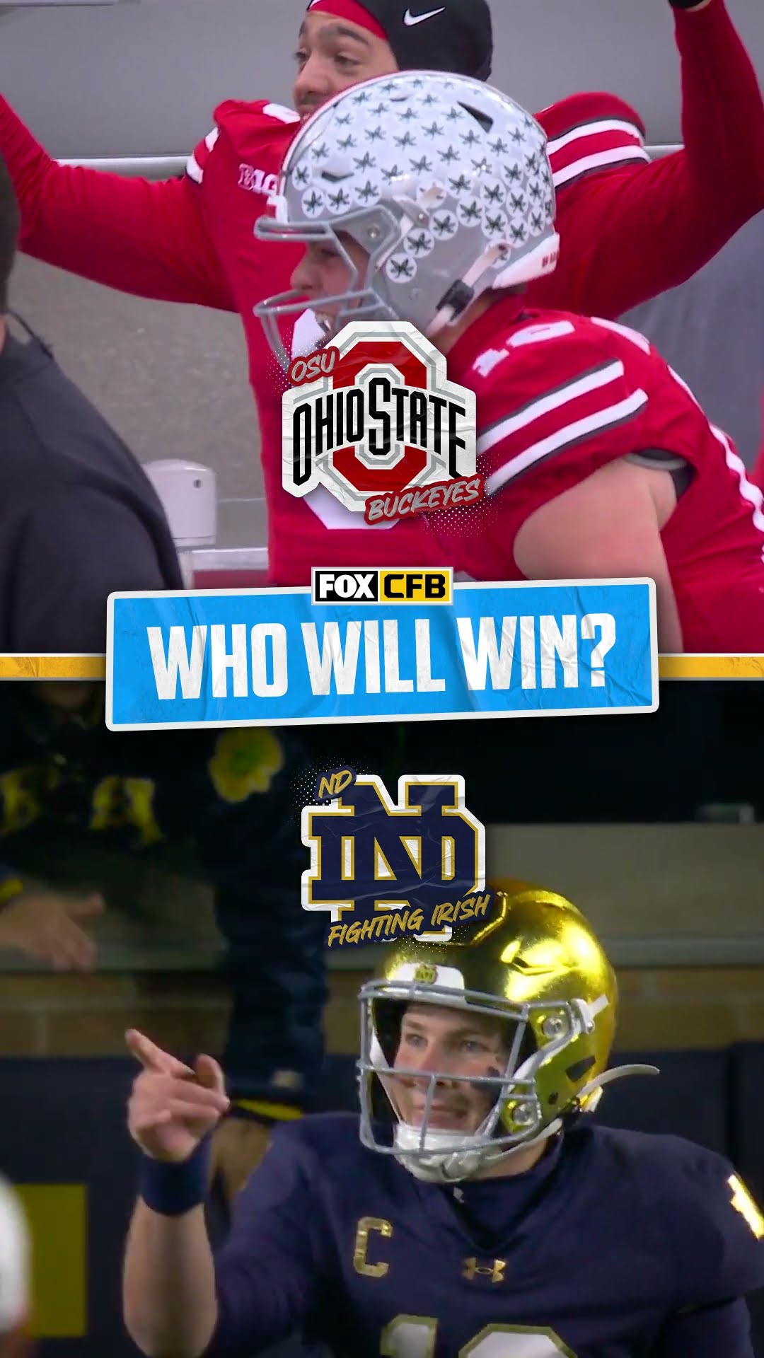 Who will win the CFP National Championship? ? #CFP #CFB #Ohiostatefootball #Notredamefootball