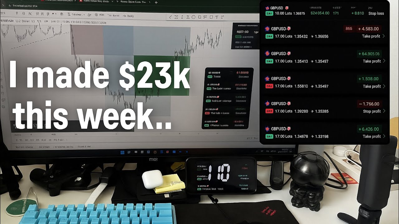 I Made $23k Day Trading In A Week.. (Day 13 | £10k Series) - YouTube