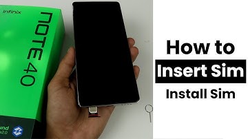 How To Insert Sim Infinix Note 40 | Install Sim